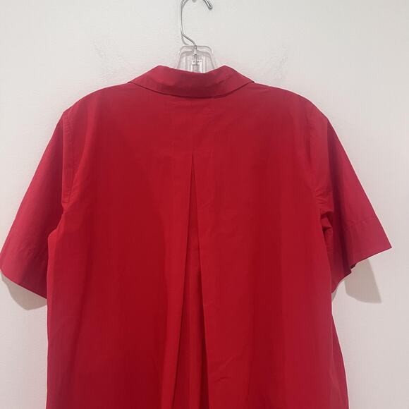 Eileen Fisher Dress Womens Petite Small Crimson Classic Collar Organic Cotton - Picture 14 of 14